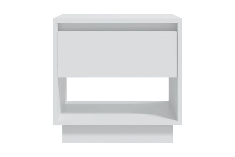 Sängbord vit 45x34x44 cm spånskiva - Vit - Möbler - Bord & matgrupper - Avlastningsbord - Sängbord & nattduksbord