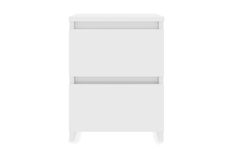 Sängbord vit högglans 30x30x40 cm spånskiva - Vit - Möbler - Bord & matgrupper - Avlastningsbord & sidobord - Sängbord & nattduksbord