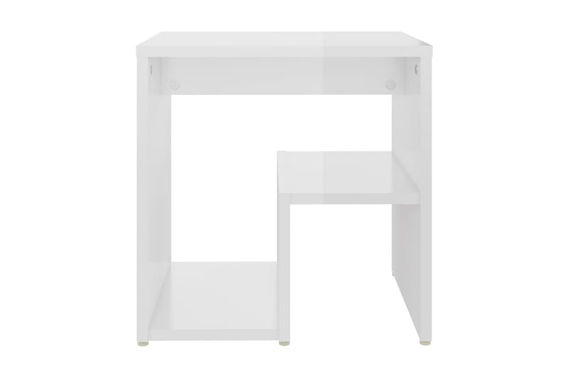 Sängbord vit högglans 40x30x40 cm spånskiva - Vit - Möbler - Bord & matgrupper - Avlastningsbord - Sängbord & nattduksbord