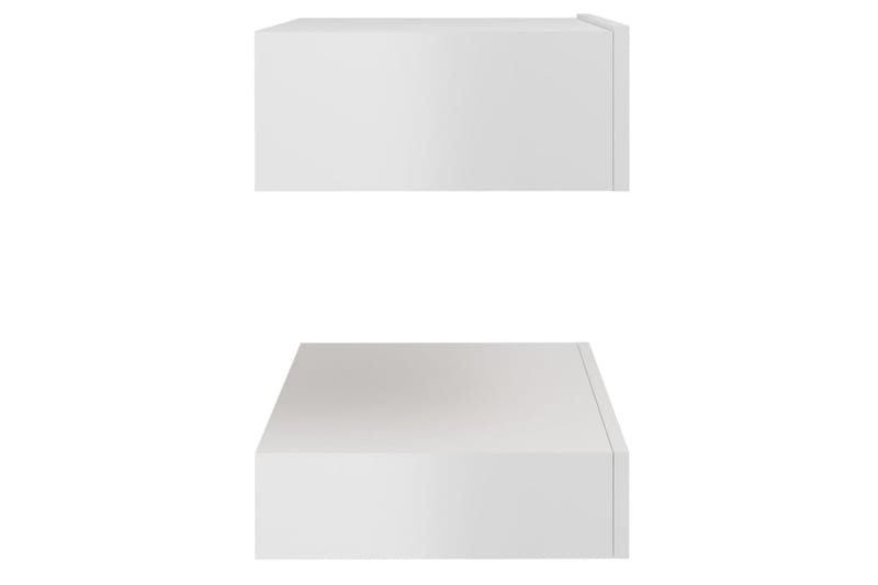 Sängbord vit högglans 60x35 cm spånskiva - Vit - Möbler - Bord & matgrupper - Avlastningsbord - Sängbord & nattduksbord