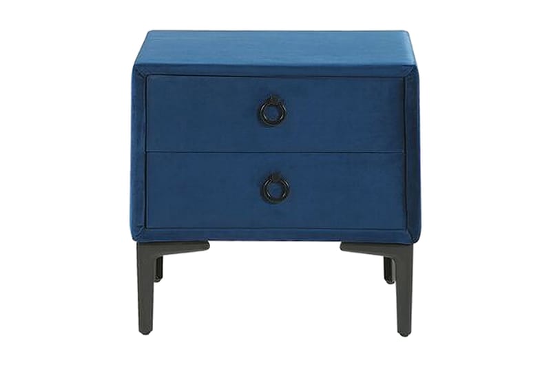 Sezanne Sängbord 44 cm - Sammet/Blå - Möbler - Bord & matgrupper - Avlastningsbord - Sängbord & nattduksbord
