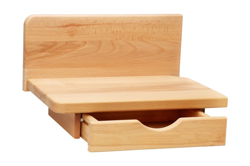 Sorne Sängbord 39 cm Vänster Vägghängd med Förvaring Hylla - Trä/Natur - Möbler - Bord & matgrupper - Avlastningsbord - Sängbord & nattduksbord