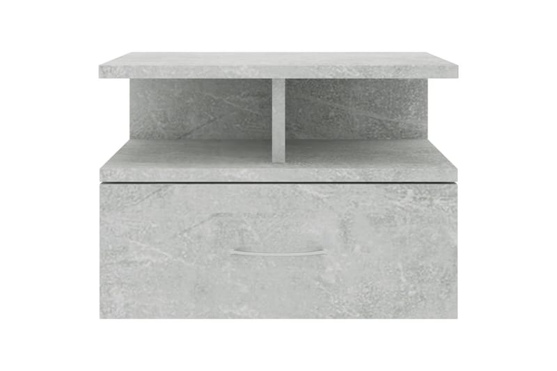 Svävande sängbord betonggrå 40x31x27 cm spånskiva - Grå - Möbler - Bord & matgrupper - Avlastningsbord - Sängbord & nattduksbord