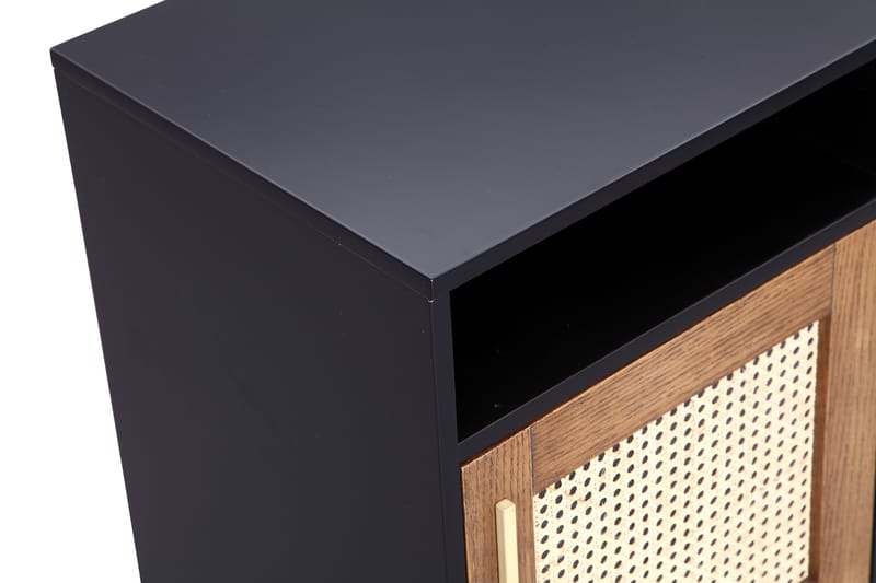 Tresa Sängbord 45 cm med Förvaring Hylla + Skåp - Brun - Möbler - Bord & matgrupper - Avlastningsbord - Sängbord & nattduksbord