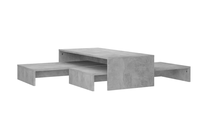 Satsbord betonggrå 100x100x26,5 cm spånskiva - Grå - Möbler - Bord & matgrupper - Soffbord