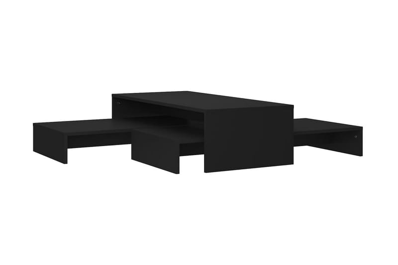 Satsbord svart 100x100x26,5 cm spånskiva - Svart - Möbler - Bord & matgrupper - Soffbord