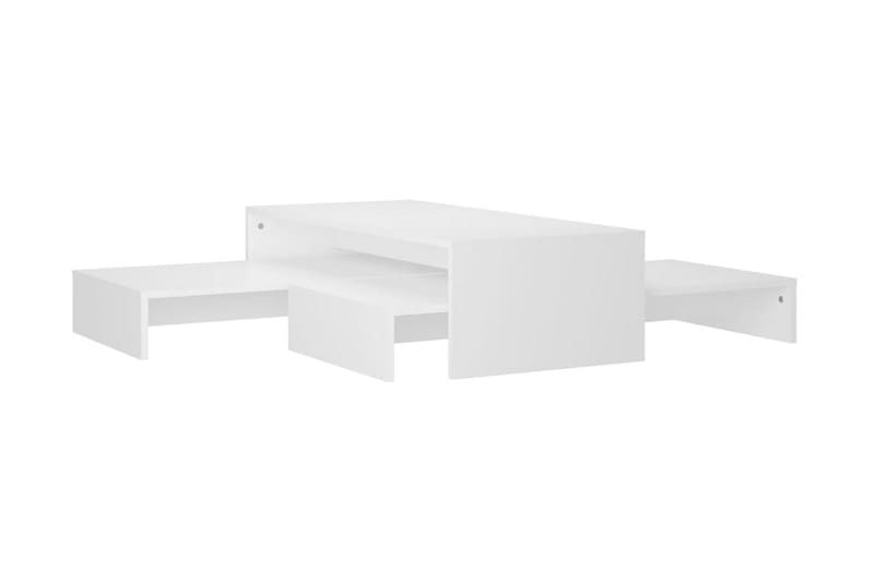 Satsbord vit 100x100x26,5 cm spånskiva - Vit - Möbler - Bord & matgrupper - Soffbord