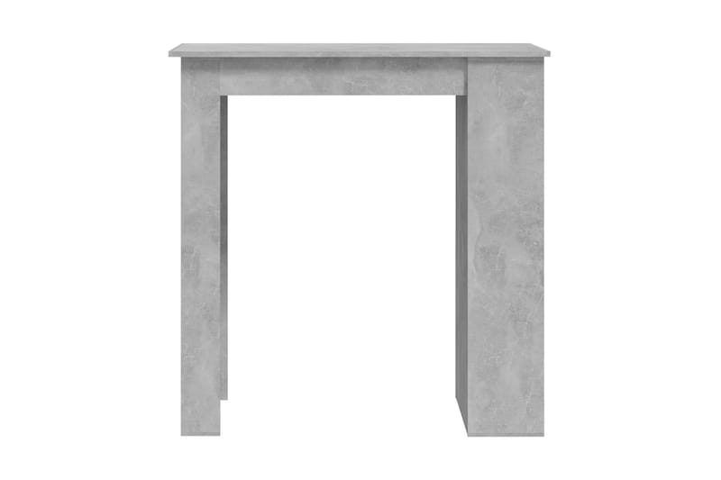 Barbord med förvaringshyllor betonggrå 102x50x103,5 cm spåns - Grå - Möbler - Bord & matgrupper - Barbord & ståbord