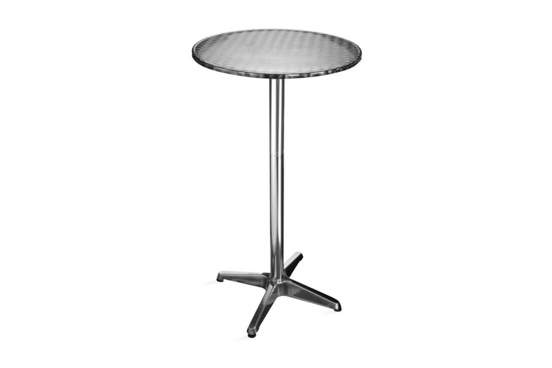 HI Hopfällbart cafébord/barbord i aluminium runt 60x60x(58-1 - Silver - Möbler - Bord & matgrupper - Barbord & ståbord