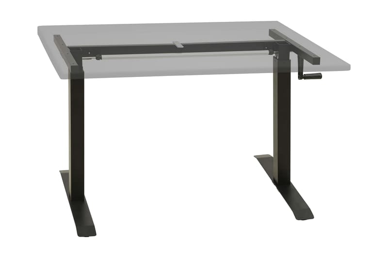 Justerbar skrivbordsram med vev manuell svart - Svart - Möbler - Bord & matgrupper - Bordstillbehör - Underrede bord