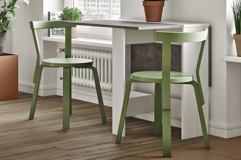 Carlini Matbord 67 cm - Grå/Vit - Möbler - Bord & matgrupper - Klaffbord & Hopfällbart bord