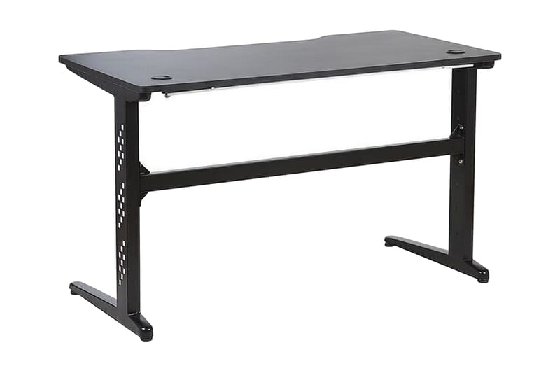 Dexteren Gamingbord 120 cm med LED-belysning - Svart/Svart - Möbler - Bord & matgrupper - Kontorsbord - Gamingbord
