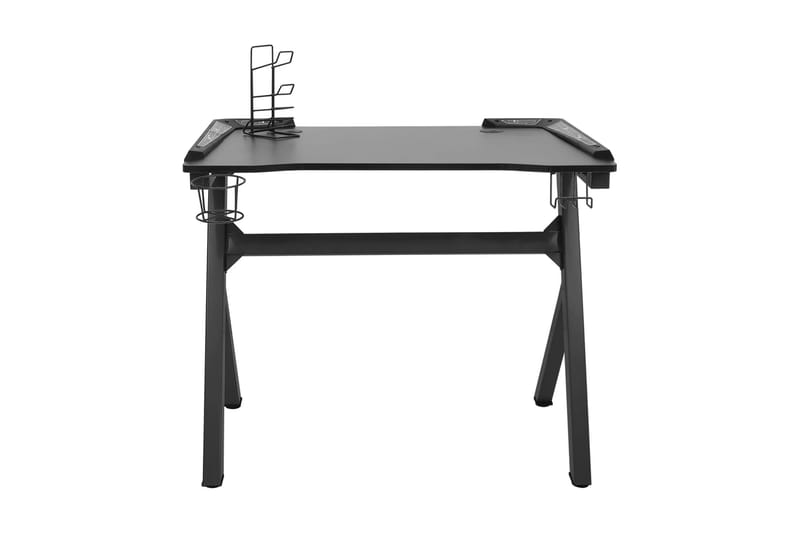 Gamingskrivbord LED med Y-formade ben svart 110x60x75 cm - Svart - Möbler - Bord & matgrupper - Kontorsbord - Gamingbord