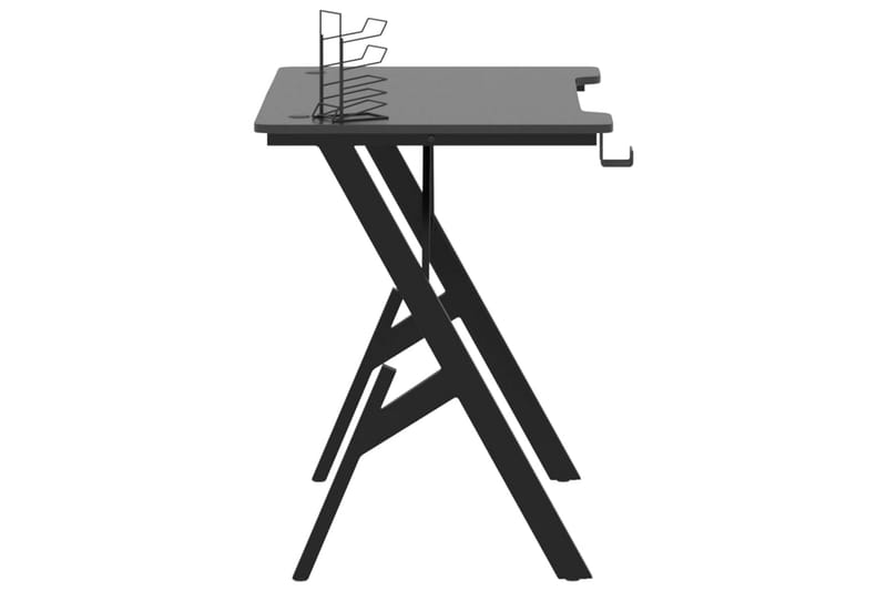 Gamingskrivbord med Y-formade ben svart 90x60x75 cm - Svart - Möbler - Bord & matgrupper - Kontorsbord - Gamingbord
