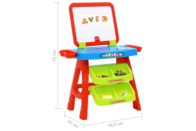 3-i-1 Staffli och ritbord för barn - Möbler - Bord & matgrupper - Kontorsbord - Ritbord