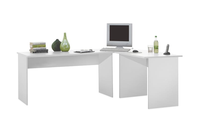 Bellmore Hörnskrivbord 205 Vit - Möbler - Bord & matgrupper - Kontorsbord - Skrivbord - Hörnskrivbord