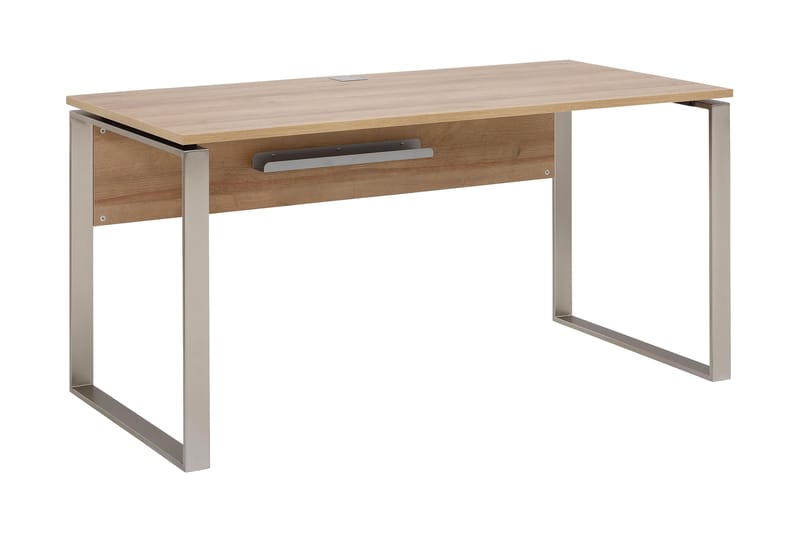 Dellfeld Hörnskrivbord 150 cm - Brun/Borstad Nickel - Möbler - Bord & matgrupper - Kontorsbord - Skrivbord - Hörnskrivbord