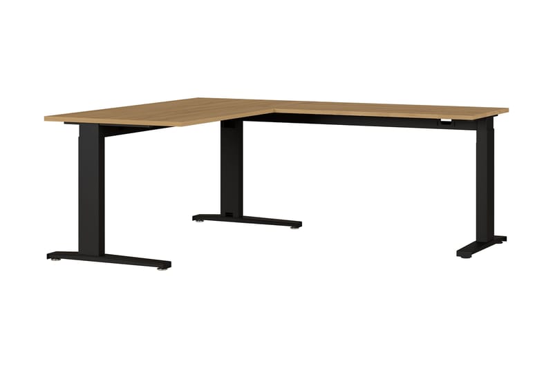 Guaso Hörnskrivbord - Brun/Svart - Möbler - Bord & matgrupper - Kontorsbord - Skrivbord - Hörnskrivbord
