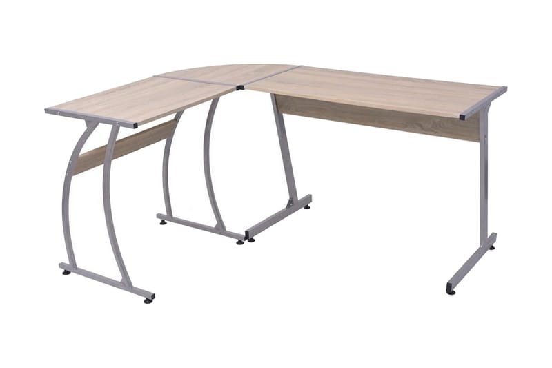 Hörnskrivbord L-formad ek - Brun - Möbler - Bord & matgrupper - Kontorsbord - Skrivbord - Hörnskrivbord