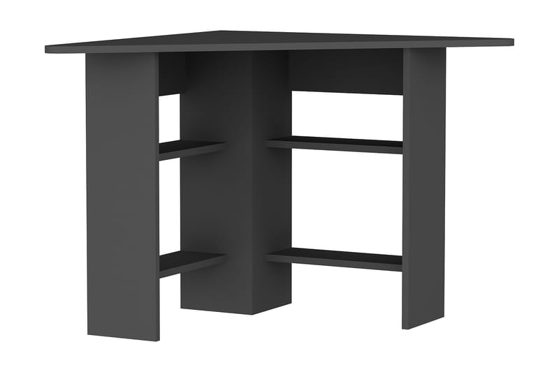 Oderzo Hörnskrivbord 80 cm med Förvaring Hyllor - Antracit - Möbler - Bord & matgrupper - Kontorsbord - Skrivbord - Hörnskrivbord