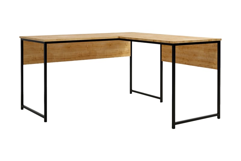 Sarisu Hörnskrivbord 160 cm - Natur/Svart - Möbler - Bord & matgrupper - Kontorsbord - Skrivbord