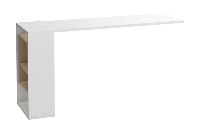 4You Skrivbordsskiva 142 cm med Förvaring Hylla Vit/Natur - VOX - Möbler - Bord & matgrupper - Kontorsbord - Skrivbord