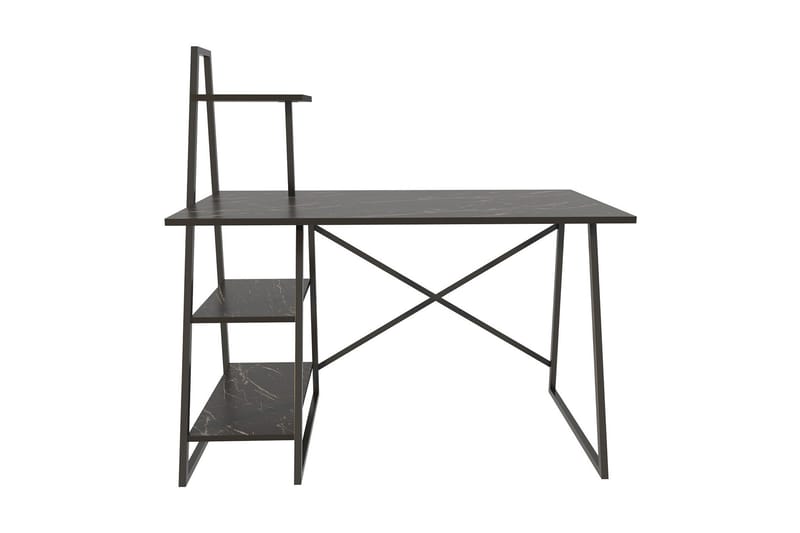 Andifli Skrivbord 60x120x120 cm med förvaring - Svart - Möbler - Bord & matgrupper - Kontorsbord - Skrivbord