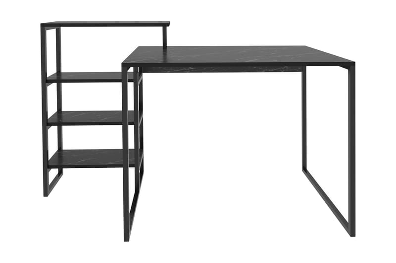 Andifli Skrivbord 60x76,8x133 cm med förvaring - Svart - Möbler - Bord & matgrupper - Kontorsbord - Skrivbord