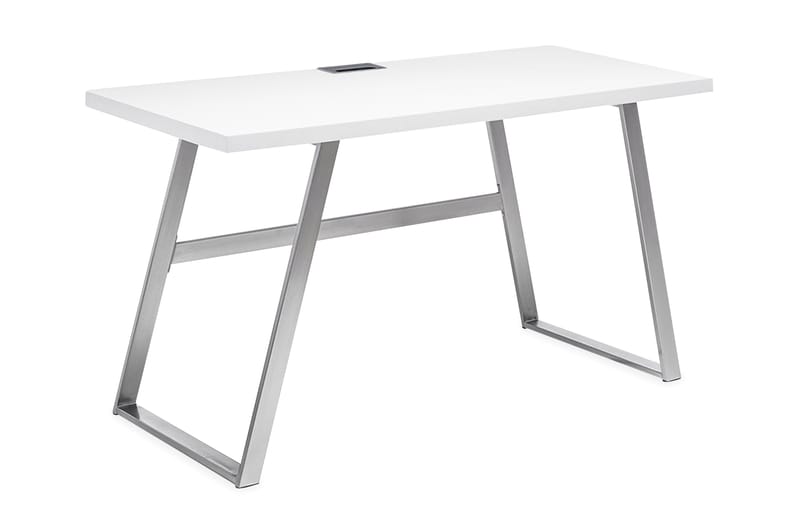 Andria Skrivbord 140 cm - Vit/Krom - Möbler - Bord & matgrupper - Kontorsbord - Skrivbord