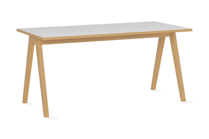 Bacarot Skrivbord 160 cm - Vit/Brun - Möbler - Bord & matgrupper - Kontorsbord - Skrivbord