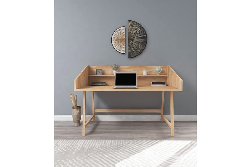 Bechar Skrivbord 120 cm - Ljus Natur - Möbler - Bord & matgrupper - Kontorsbord - Skrivbord