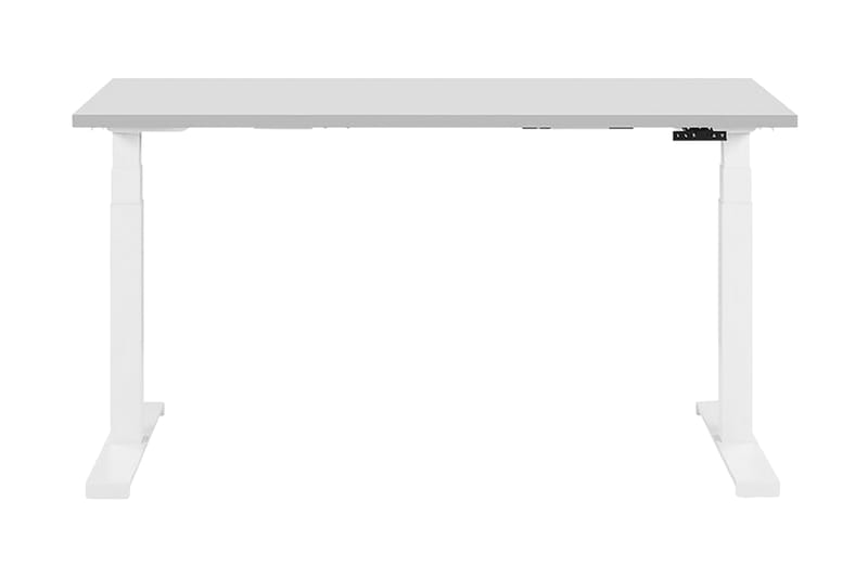 Belluton Skrivbord 130 cm Elektriskt Justerbart - Grå - Möbler - Bord & matgrupper - Kontorsbord - Skrivbord - Höj och sänkbart skrivbord