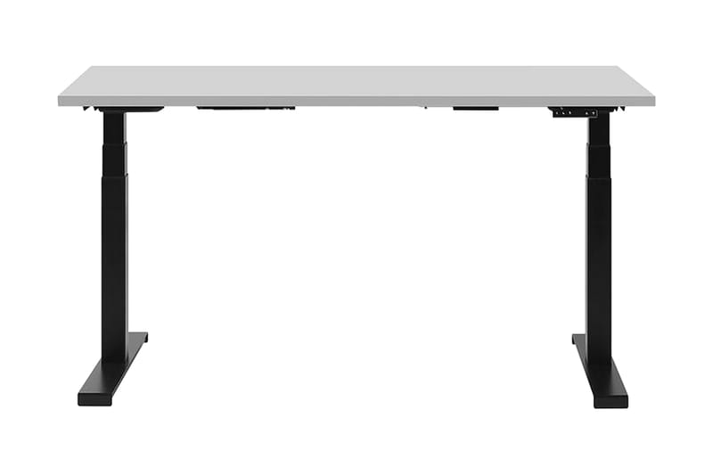 Belluton Skrivbord 130 cm Elektriskt Justerbart - Grå/Svart - Möbler - Bord & matgrupper - Kontorsbord - Skrivbord - Höj och sänkbart skrivbord