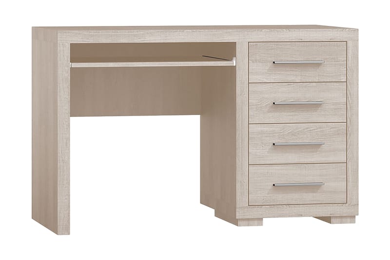 Benavila Skrivbord 120 cm med Förvaring 4 Lådor - Beige/Grå - Möbler - Bord & matgrupper - Kontorsbord - Skrivbord