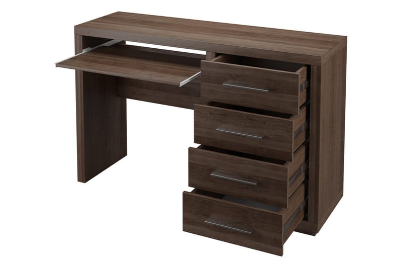 Benavila Skrivbord 120 cm med Förvaring 4 Lådor - Beige/Grå - Möbler - Bord & matgrupper - Kontorsbord - Skrivbord