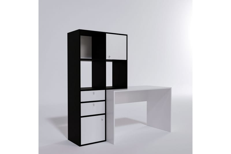 Bengul Skrivbord 164x160x164 cm med förvaring - Vit - Möbler - Bord & matgrupper - Kontorsbord - Skrivbord
