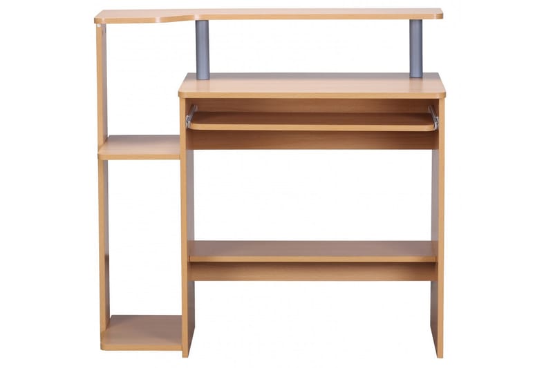 Bozanich Skrivbord 94 cm med Förvaring Hyllor - Natur - Möbler - Bord & matgrupper - Kontorsbord - Skrivbord