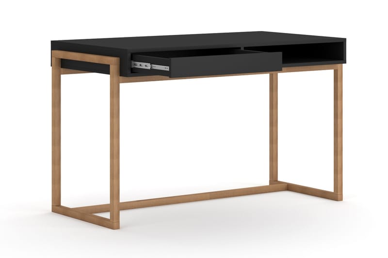 Braco Skrivbord 126 cm - Svart - Möbler - Bord & matgrupper - Kontorsbord - Skrivbord