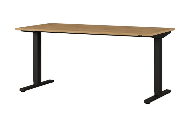 Busmarzo Skrivbord 160 cm Höj- och Sänkbart - Brun/Svart - Möbler - Bord & matgrupper - Kontorsbord - Skrivbord - Höj och sänkbart skrivbord