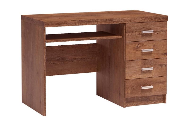 Castillia Skrivbord 120 cm med Förvaring 4 Lådor + Hylla - Ljus Ask - Möbler - Bord & matgrupper - Kontorsbord - Skrivbord