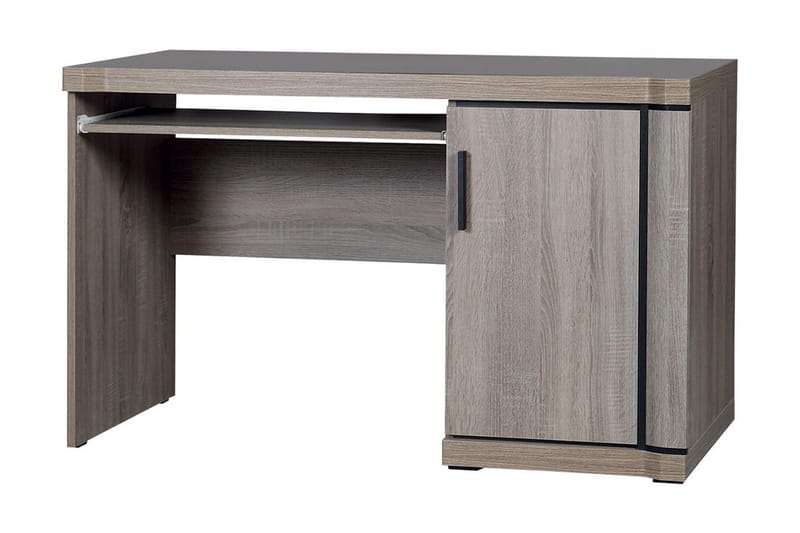 Chezum Skrivbord 126 cm med Förvaring Skåp - Tryffel/Grå - Möbler - Bord & matgrupper - Kontorsbord - Skrivbord