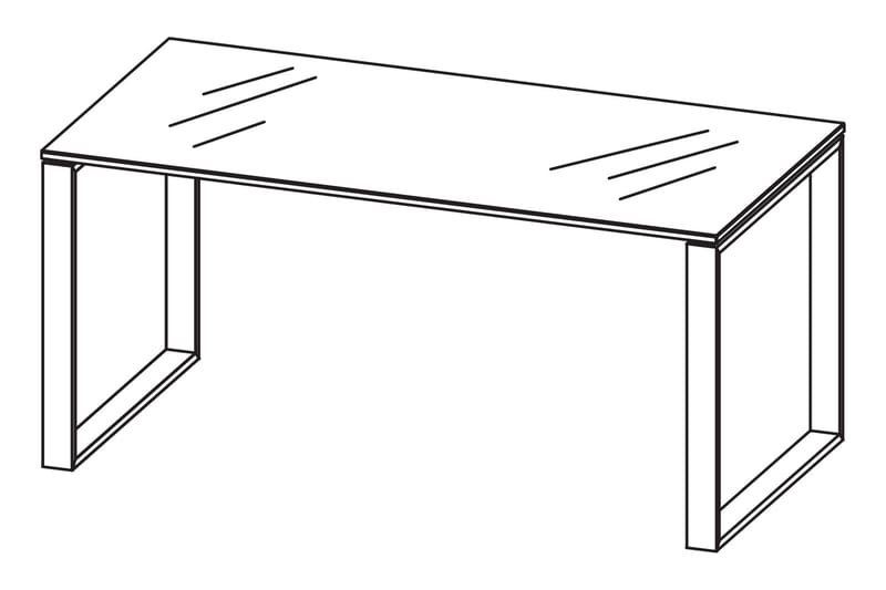 Cielo Skrivbord 160 cm - Vit - Möbler - Bord & matgrupper - Kontorsbord - Skrivbord