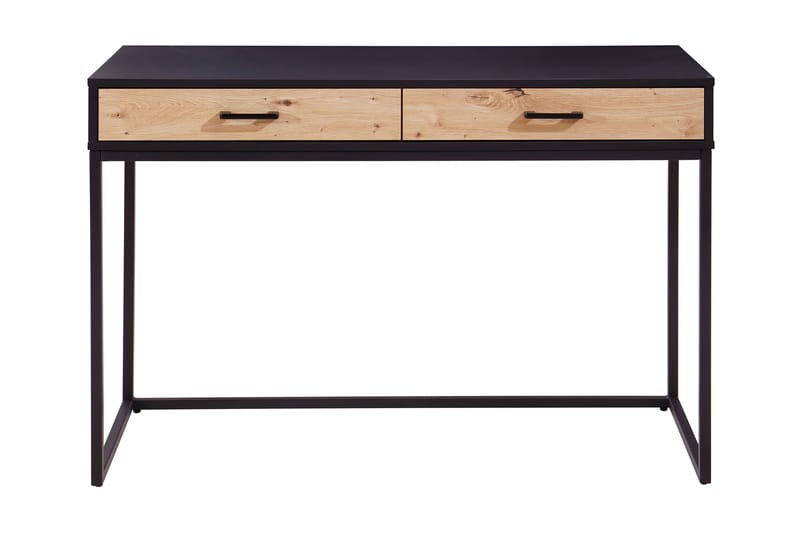 Clichy Skrivbord 110 cm med Förvaring 2 Lådor - Svart/Brun - Möbler - Bord & matgrupper - Kontorsbord - Skrivbord