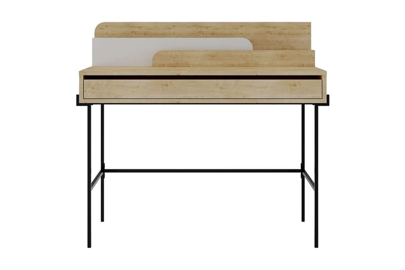 Cordin Skrivbord 108 cm - Natur/Vit - Möbler - Bord & matgrupper - Kontorsbord - Skrivbord