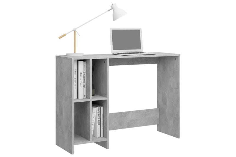 Datorbord betonggrå 102,5x35x75 cm spånskiva - Grå - Möbler - Bord & matgrupper - Kontorsbord - Skrivbord