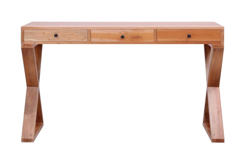 Datorbord natur 115x47x77 cm massivt mahognyträ - Natur - Möbler - Bord & matgrupper - Kontorsbord - Skrivbord