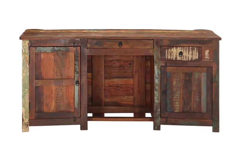 Direktörsskrivbord 170x70x76 cm massivt återvunnet trä - Flerfärgad - Möbler - Bord & matgrupper - Soffbord