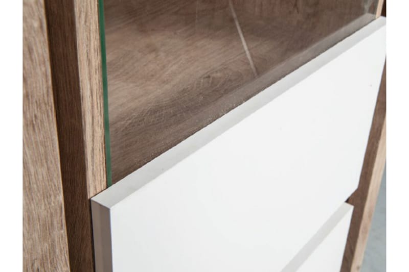Domardon Skrivbord 130 cm med Förvaring 2 Skåp - Trä/Vit - Möbler - Bord & matgrupper - Kontorsbord - Skrivbord