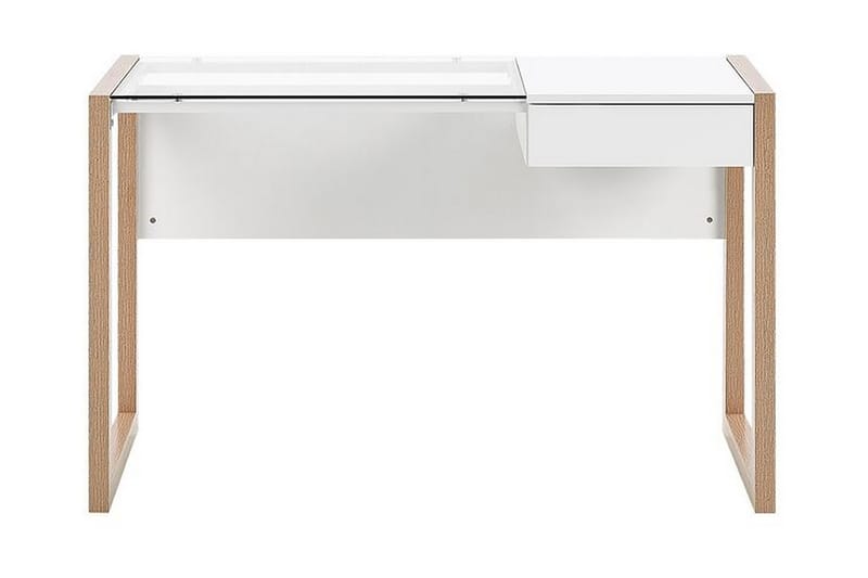 Ejenks Skrivbord 120 cm med Förvaring Låda - Vit/Ljust Trä - Möbler - Bord & matgrupper - Kontorsbord - Skrivbord