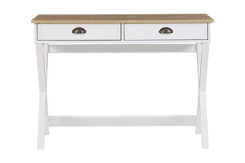 Ekart Skrivbord 103 cm - Vit/Ljusbrun - Möbler - Bord & matgrupper - Kontorsbord - Skrivbord